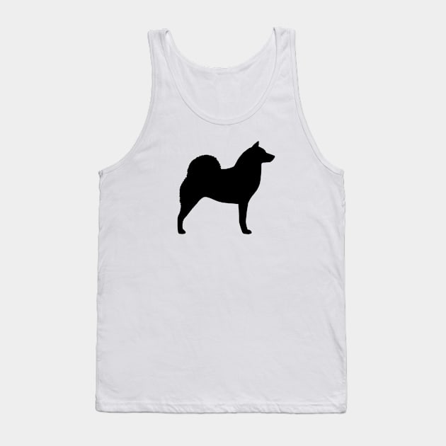 Finnish Spitz Silhouette Tank Top by Coffee Squirrel